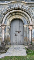 Fototapeta premium PRIEURE DE SERRABONA - BOULE-D'AMONT (Pyrénées-Orientales)