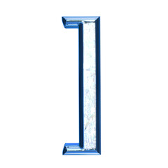 Ice symbol in a blue frame