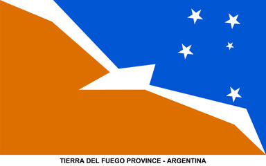 Flag of TIERRA DEL FUEGO PROVINCE - ARGENTINA, TIERRA DEL FUEGO PROVINCE - ARGENTINA national flag