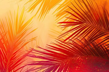 a painting of a bunch of leaves on a wall, A candidate with a background in graphic design