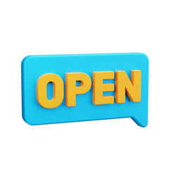 open 3d render icon