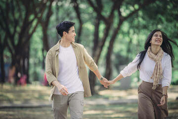 Lesbian couple sharing romantic love and care in public, celebrating joyful union as life partners.