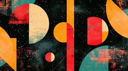 Space background with planets, stars and nebula. Abstract background
