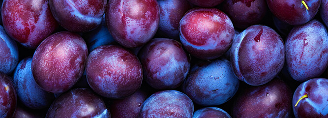 Fresh organic Plums