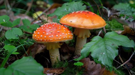 Fungi found on the ground in the woodland