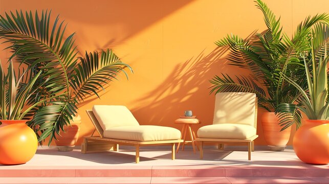 sunbathing flat design front view sunbathing theme vivid