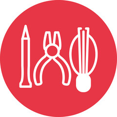 Watch Tools line circle icon