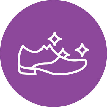 recommend clip art: Shoe Shine Cloths line circle icon