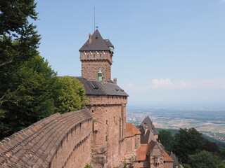 Fototapeta premium Historical castle of Koenigsbourg in Orschwiller in France