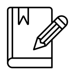 Note book line icon