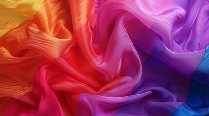 Obraz premium LGBT flag close up