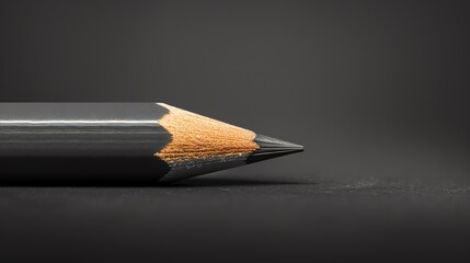 graphite pencil flat design front view artist studio theme animation vivid