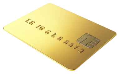PNG  Credit card gold text white background.