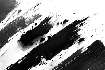 Abstract white background with black strokes