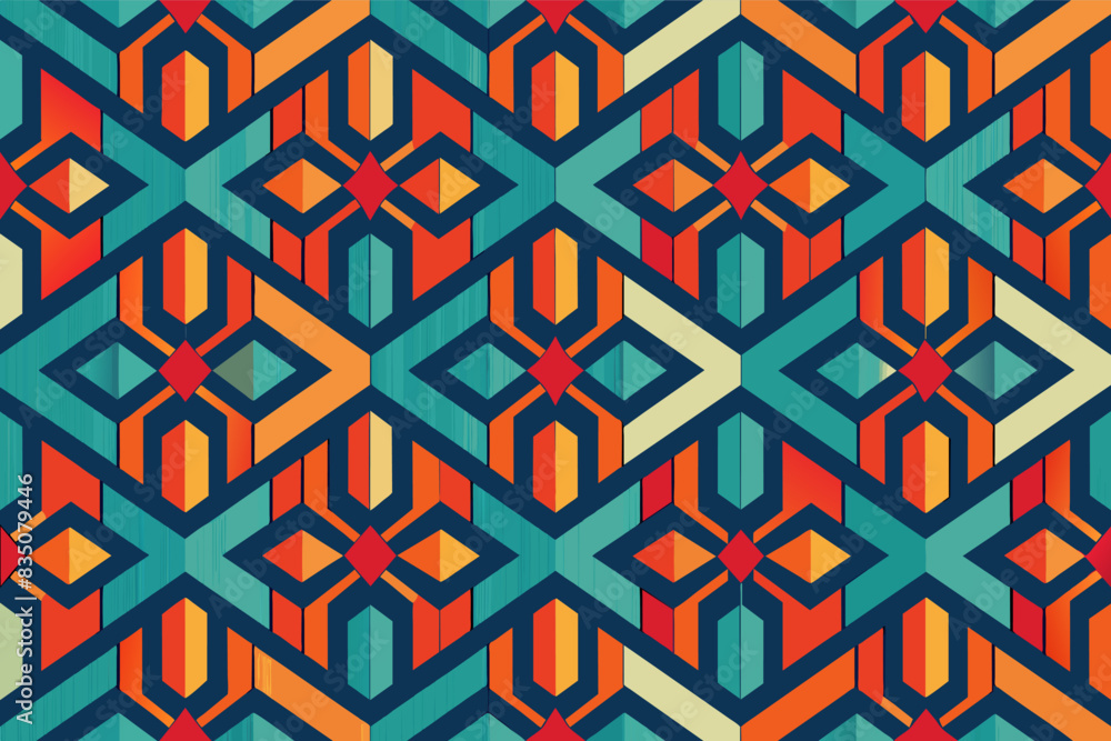 Poster a colorful pattern with a blue background, #error!