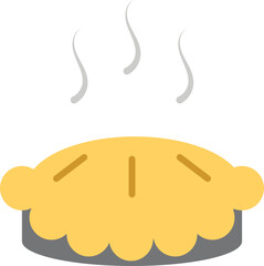 pie dessert illustration icon