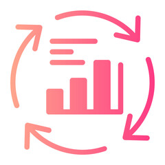 data analytics gradient icon