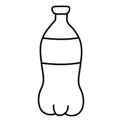 A unique design icon of cola bottle 

