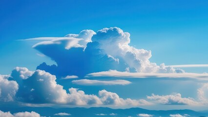 Fototapeta premium color image in the form of clouds in light colors 