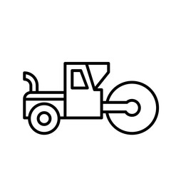 contruction vehicle line  design  icon