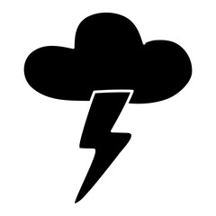 Thunderstorm icon in perfect design

