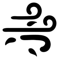 A unique design icon of wind

