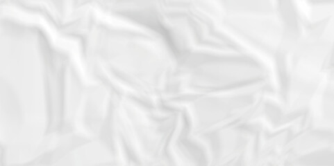 Obraz premium Abstract White wave paper crumpled texture. white fabric textured crumpled white paper background. panorama white paper texture background, crumpled pattern texture background. 