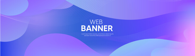 Abstract colorful background with wave, Web banner, Vector background, background with space