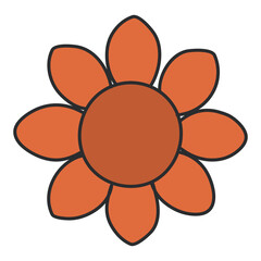 A beautiful design icon of flower

