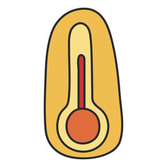 Modern design icon of thermometer 

