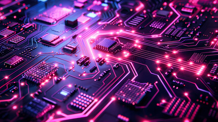 Obraz premium Generic digital technology background