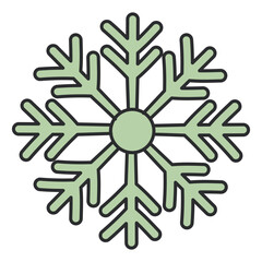 Modern design icon of snowflake 

