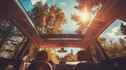 Panoramic Sunroof Design Enhancing Car Interior Ambiance