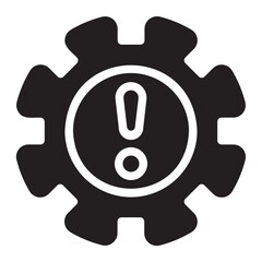 risk management glyph icon
