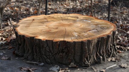 Rough Tree Stump Growth Rings