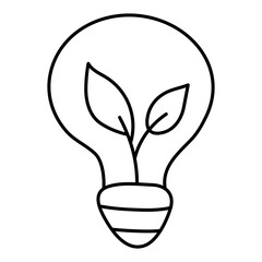Creative design icon of eco idea

