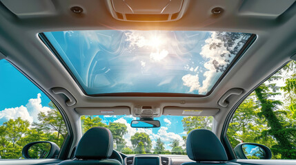 Panoramic Sunroof Design Enhancing Car Interior Ambiance