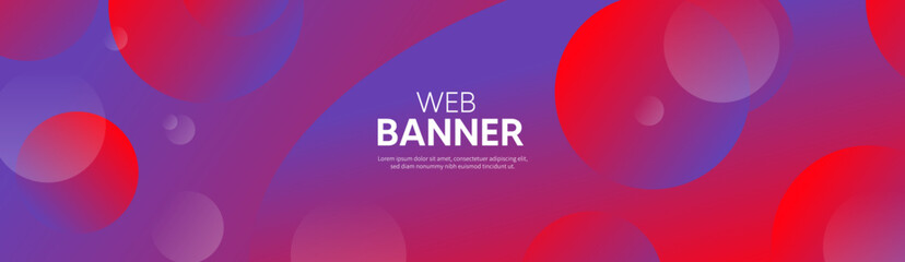 Background with lines, Gradient banner