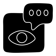 Premium design icon of chat monitoring 


