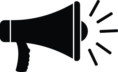 Megaphone icon, Voice speech icon, speaker sound symbol, loudspeaker sign, Speaker icon