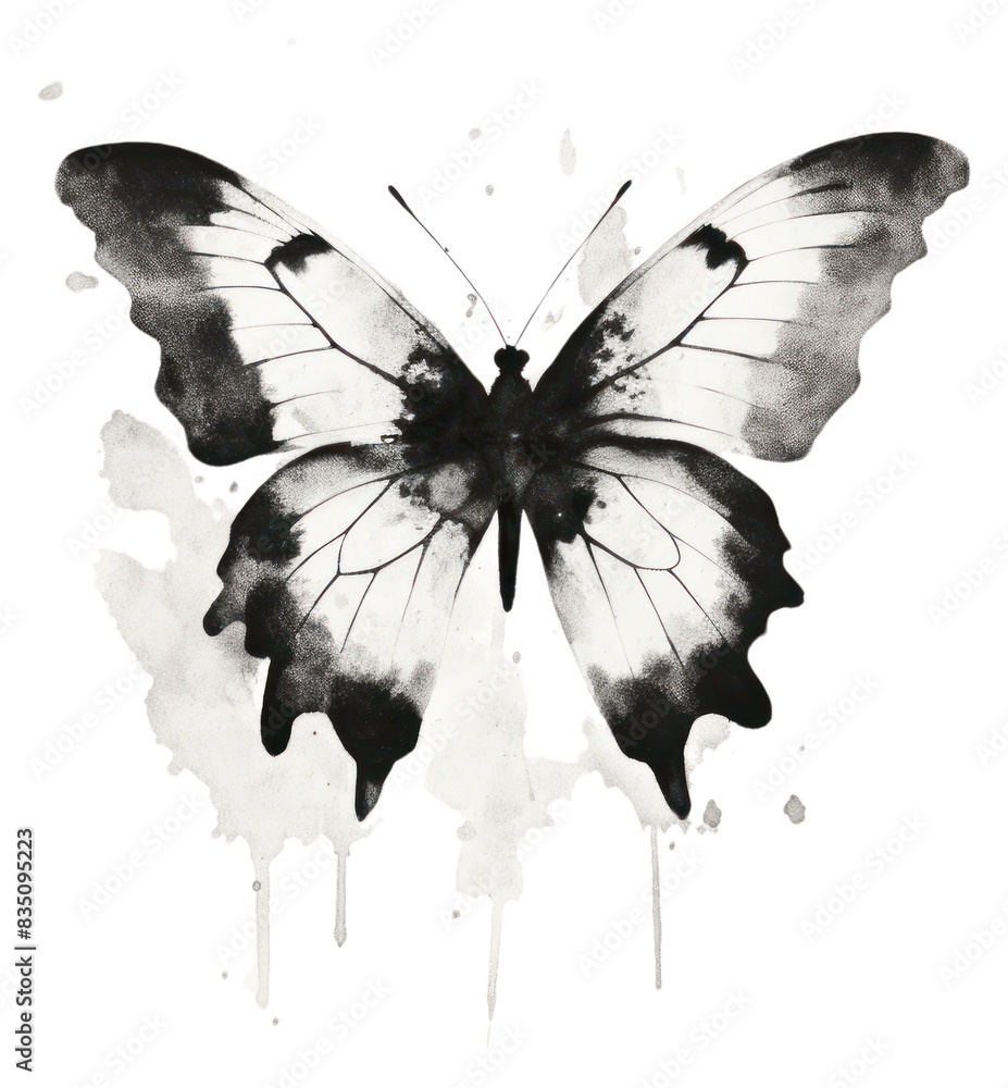 Sticker PNG Butterfly drawing animal insect.