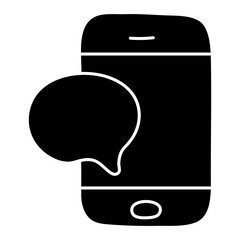 An icon design of mobile chat

