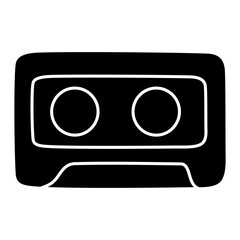 An icon design of cassette 

