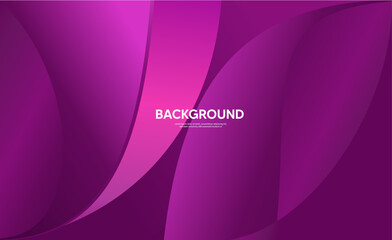 Violet Wavy Surfaces. Contemporary Abstract 3D Background. 3D Render, Purple web banner