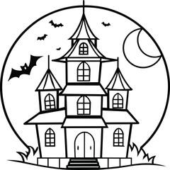 Halloween coloring book for kids and adults