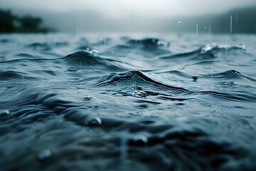 Captivating Stormy Seascape with Heavy Rainfall and Mesmerizing Waves