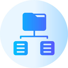 data gathering gradient icon