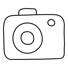 Trendy design icon of camera 

