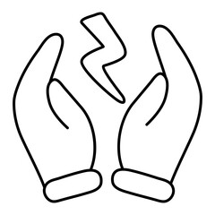 Premium download icon of energy care 

