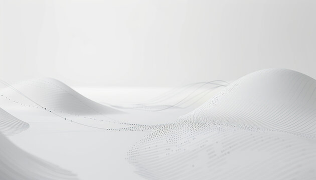 Digital advertising, marketing, branding, professional services PowerPoint slide deck backdrop. Consulting, insights, data science and analytics template. Neutral, abstract shapes, white background